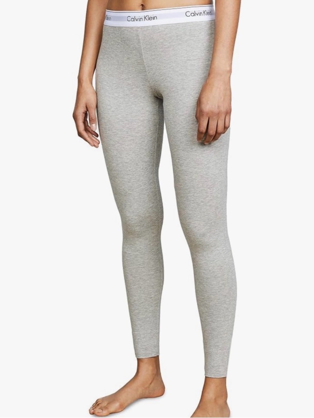 Calvin Klein Women's Modern Cotton Legging, gray LARGE